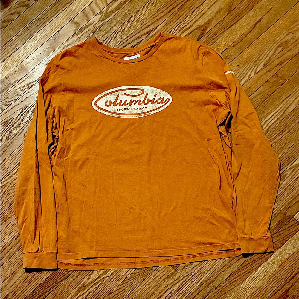 Columbia Men's Orange Long Sleeve Shirt